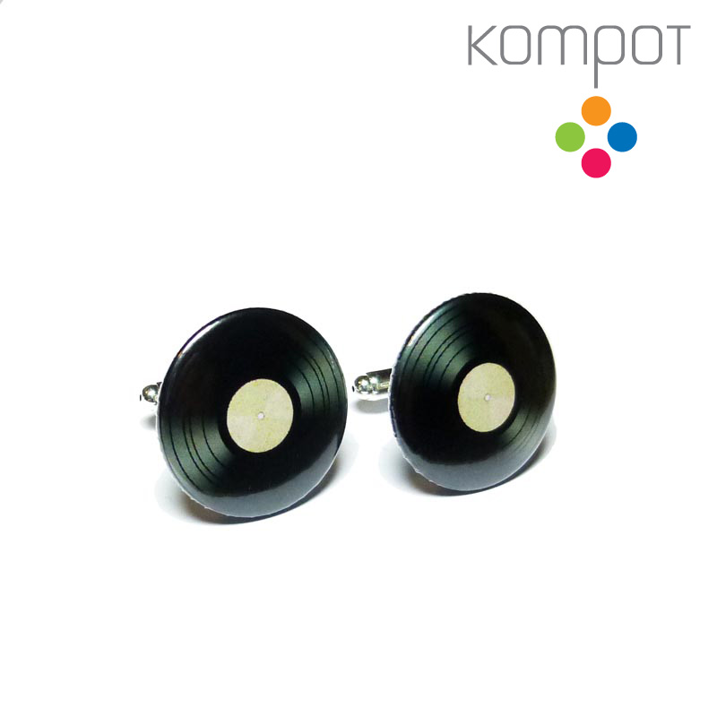 Manžetové knoflíčky :: VINYLY, bílé