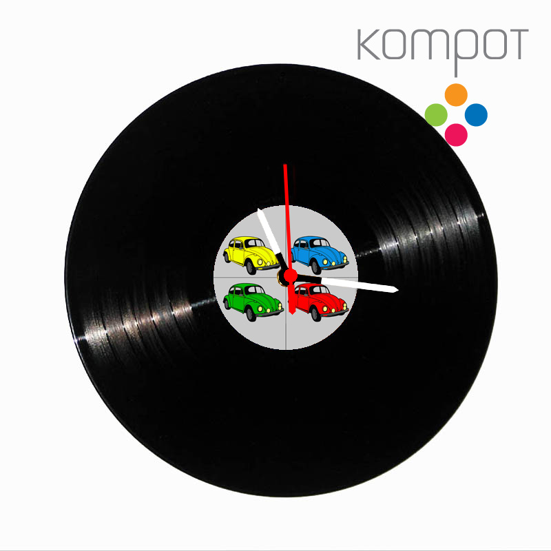 Vinylové hodiny BROUK :: pop-art