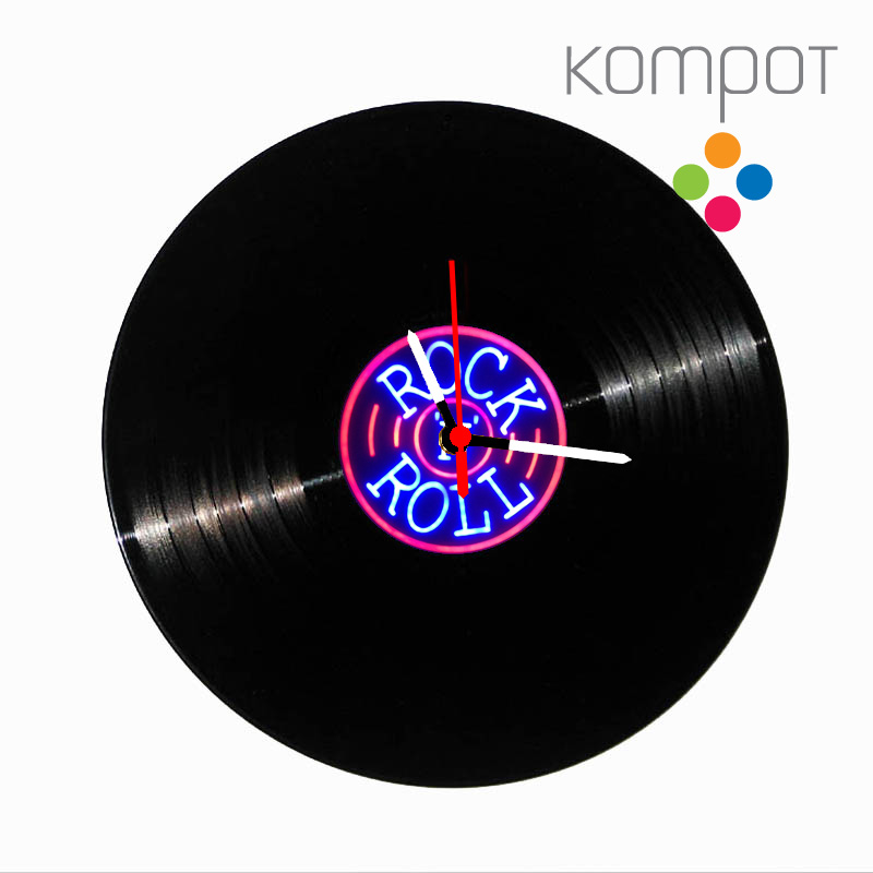 Vinylové hodiny ROCK AND ROLL