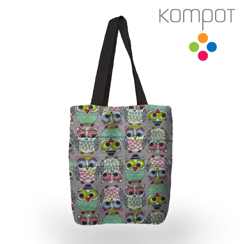 Taška 231 :: Sovy šedé - zapínání na ZIP