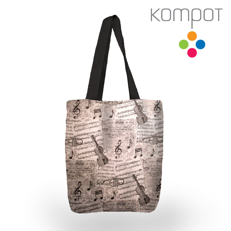 Taška 129 :: První housle, černobílé - zapínání na ZIP