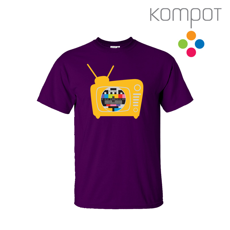 Pánské tričko :: MONOSKOP, fialové