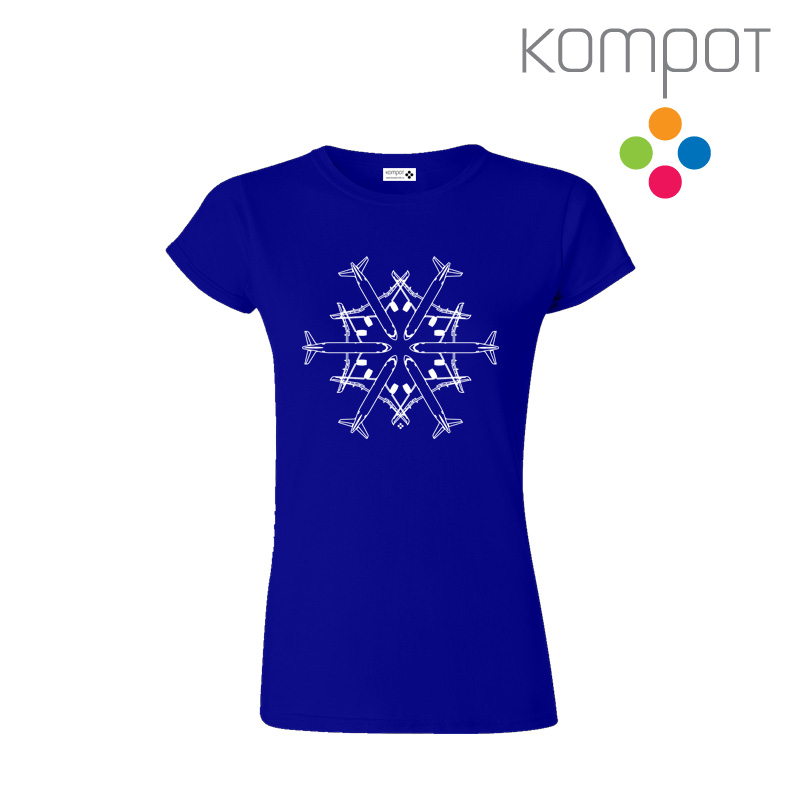 Dámské tričko :: VLOČKA, modré