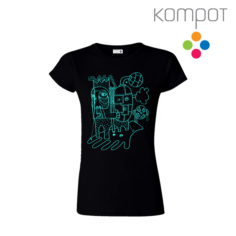 Dámské tričko :: PLECHÁČCI, černé