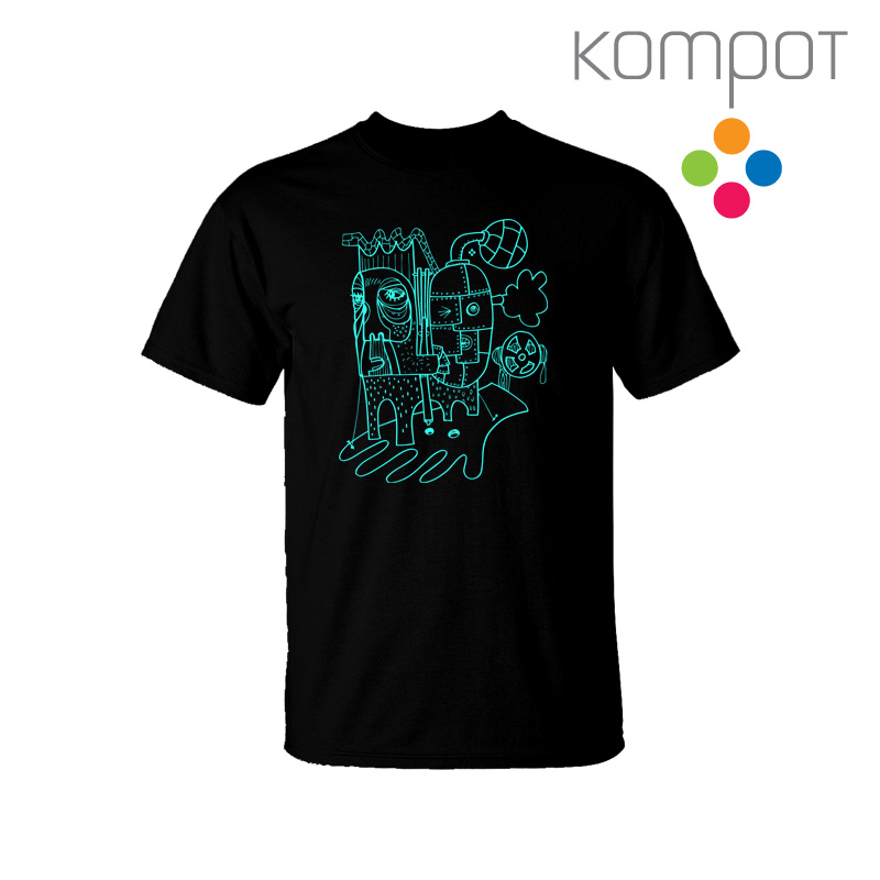 Pánské tričko :: PLECHÁČCI, černé