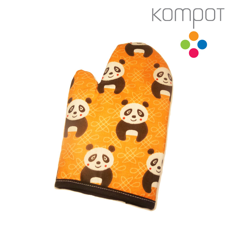 Dětská chňapka :: PANDY, oranžové, s poutkem, 1 ks