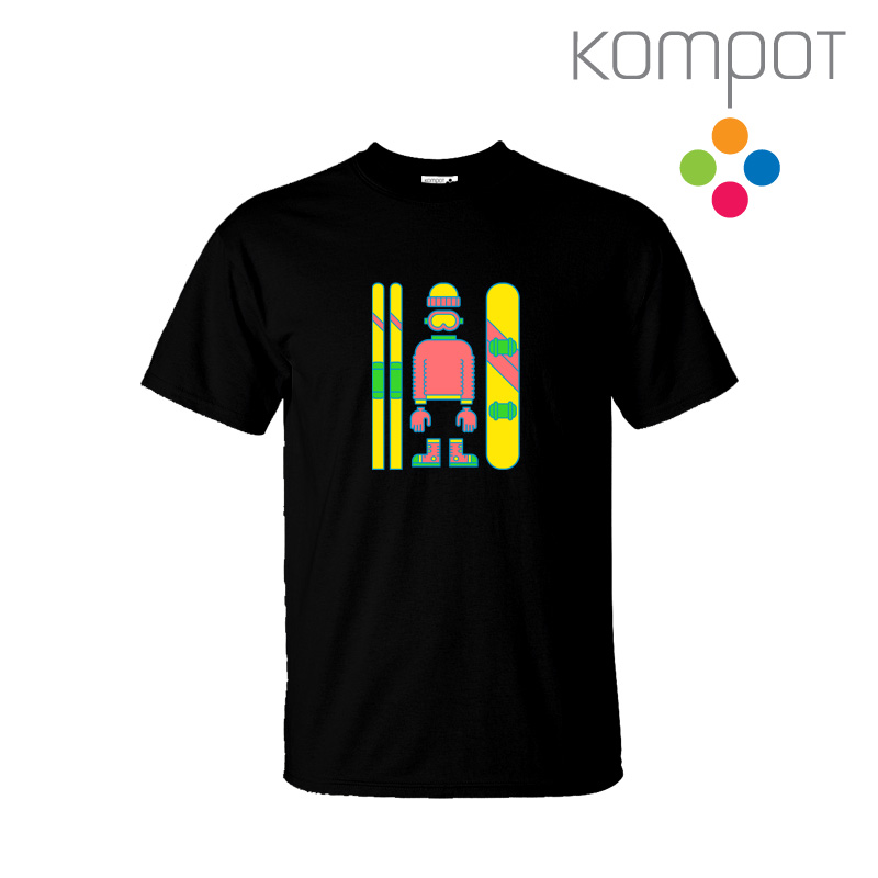 Pánské tričko :: ZIMNÍ VÝBAVA, černé