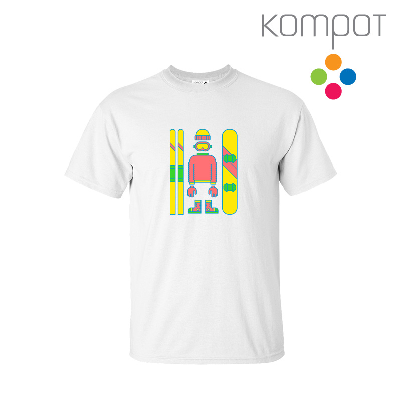 Pánské tričko :: ZIMNÍ VÝBAVA, bílé