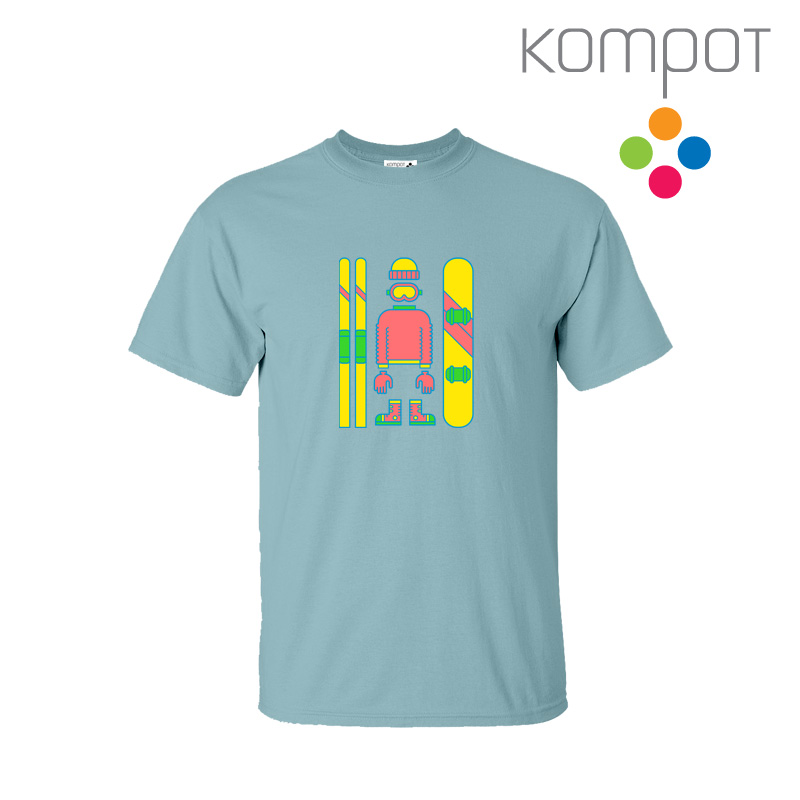 Pánské tričko :: ZIMNÍ VÝBAVA, světle modré - DOPRODEJ