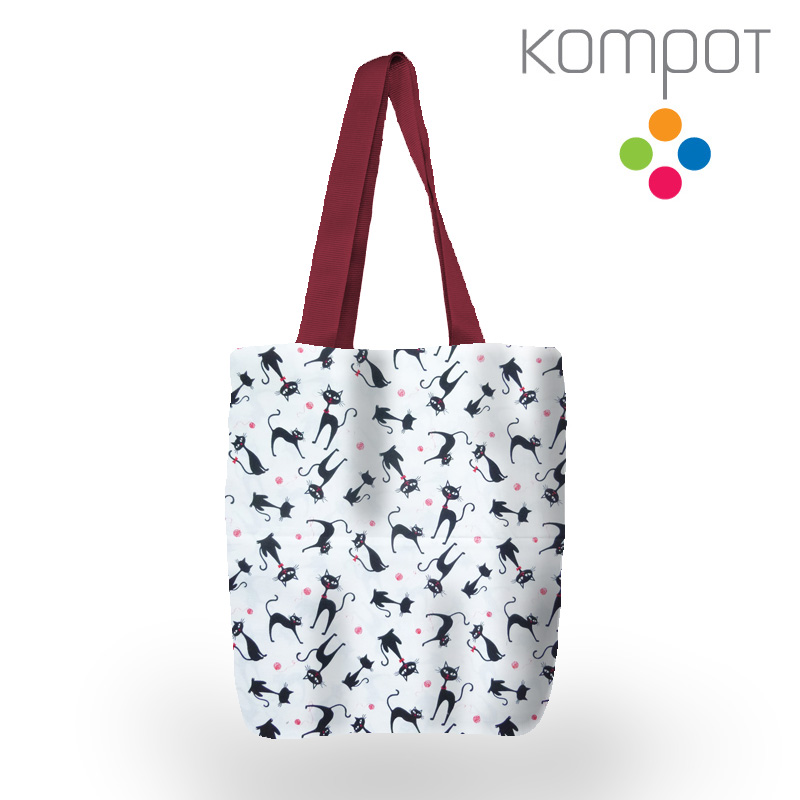 Taška 188 :: Kočičí bílá - zapínání na ZIP