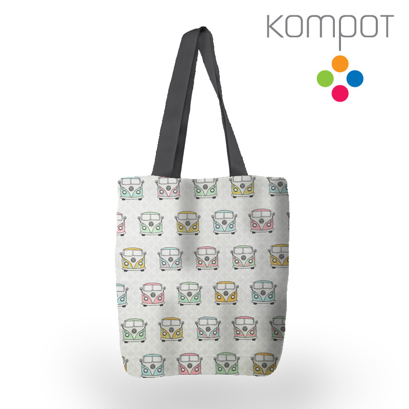 Taška 055 :: Busíci pasteloví - zapínání na ZIP