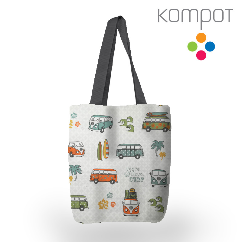 Taška 123 :: Minibusíci barevní - zapínání na ZIP