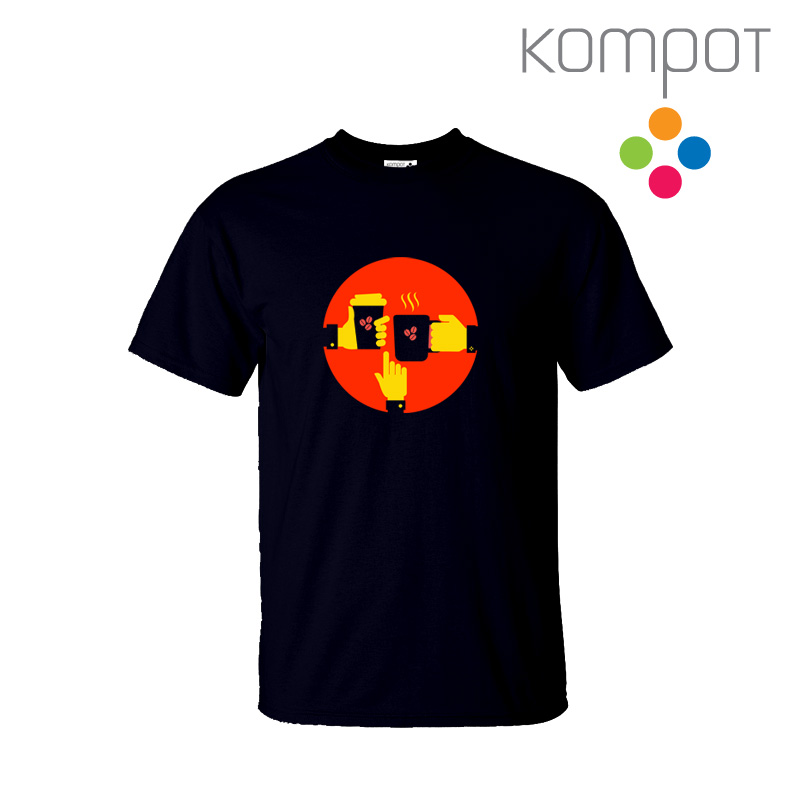 Pánské tričko :: KAFÍČKA, modrá