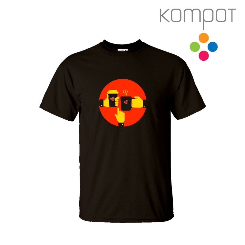 Pánské tričko :: KAFÍČKA, hnědá