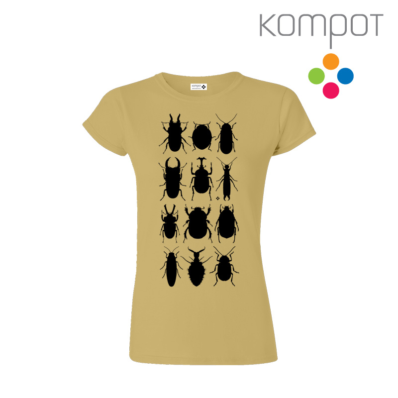 Dámské tričko :: BROUCI, béžové