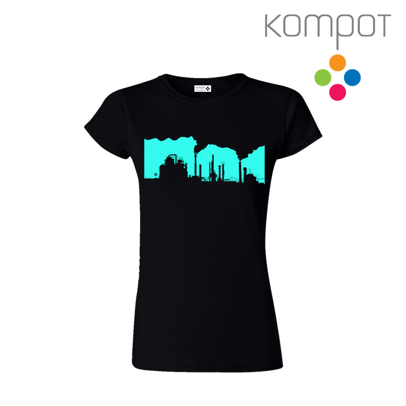 Dámské tričko :: FABRIKA, černé