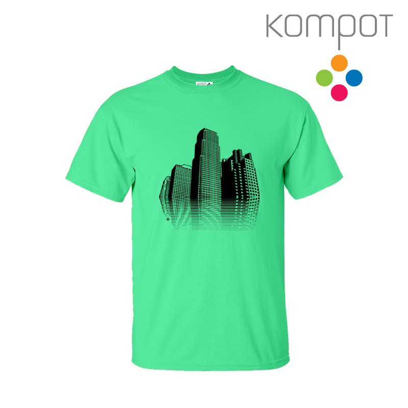 Pánské tričko :: MĚSTO, mintové