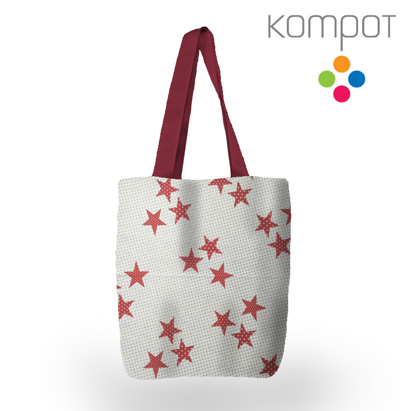 Taška 222 :: Hvězdy, režné - zapínání na ZIP