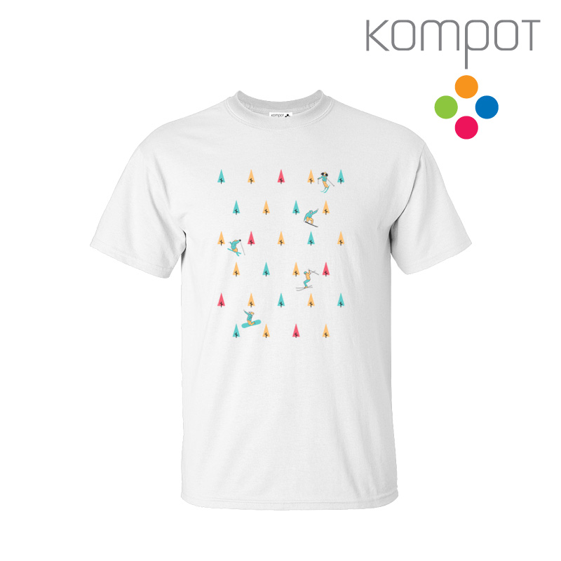 Pánské tričko :: FREERIDE, bílé