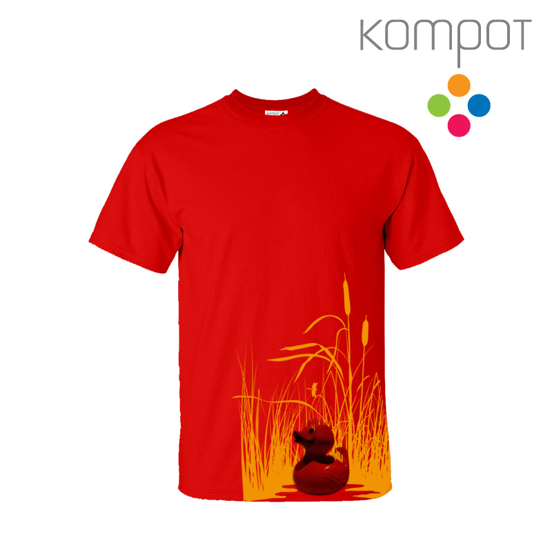 Pánské tričko :: KAČENKA, červené