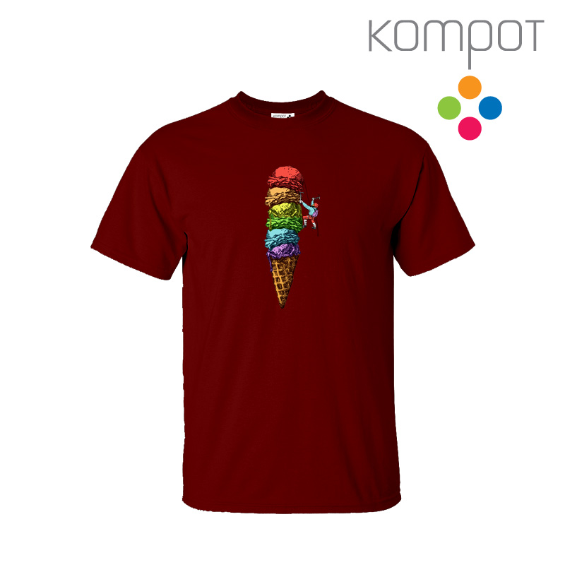 Pánské tričko :: ZMRZLINA, vínové