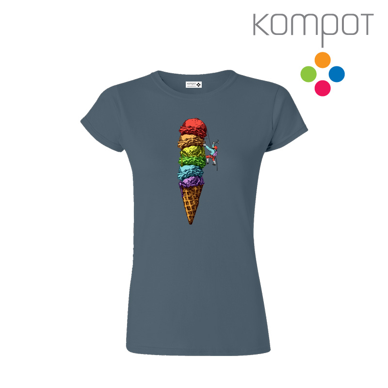 Dámské tričko :: ZMRZLINA, ocelové
