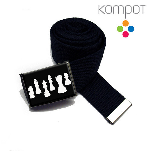 Pásek 010 :: ŠACHY, černé