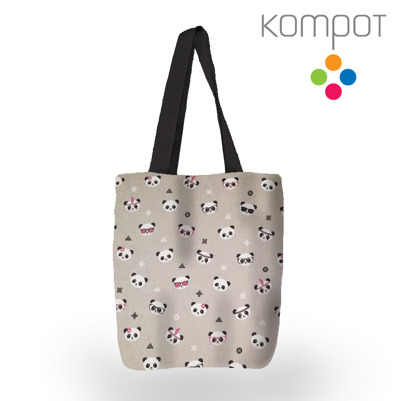 Taška 022 :: Pandí hlavy - zapínání na ZIP