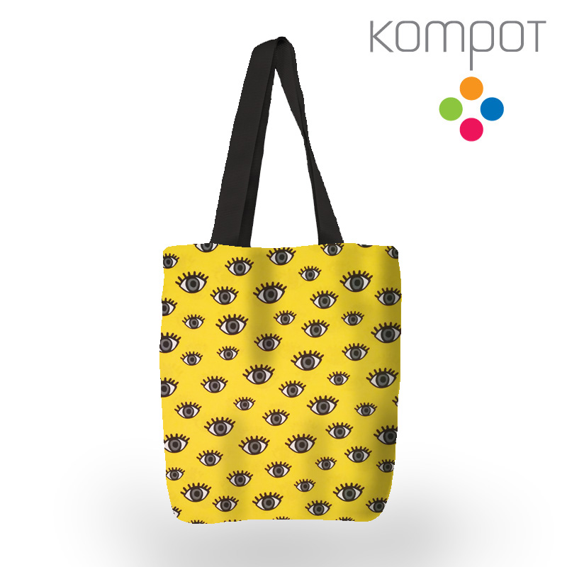 Taška 065 :: Oči, žluté - zapínání na ZIP