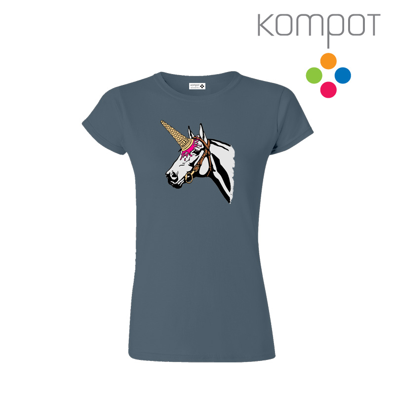 Dámské tričko :: ZMRZKOROŽEC, ocelové