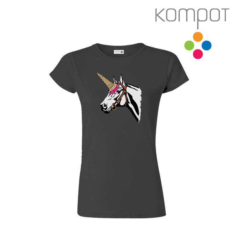 Dámské tričko :: ZMRZKOROŽEC, šedé