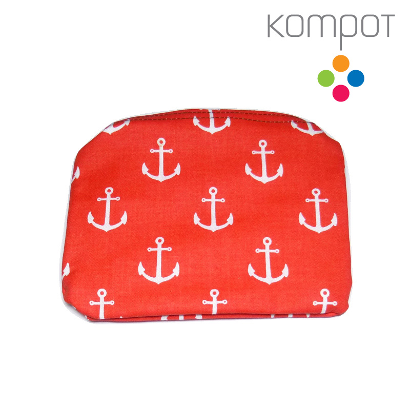 Látková kapsička 010 :: Kotvy červené