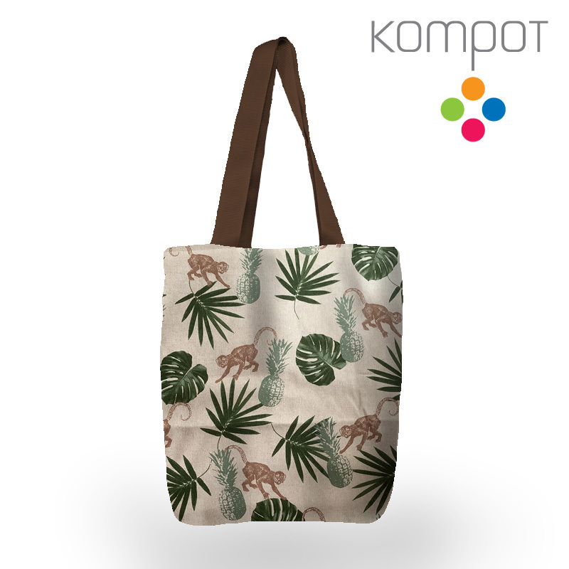 Taška 093 :: Opice a listy - zapínání na ZIP