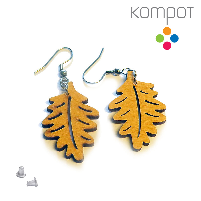 LISTY, dřevěné - žluté