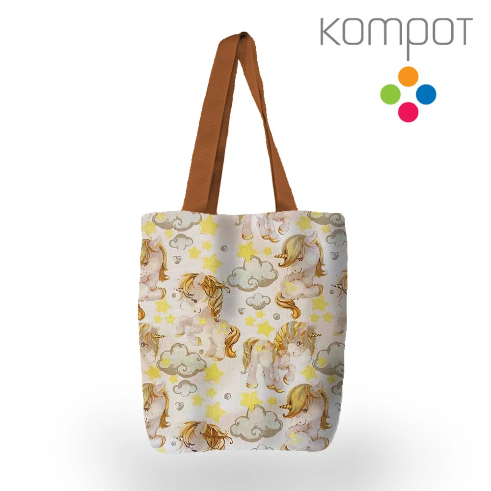 Taška S53 :: Jednorožci, zaltí - zapínání na ZIP