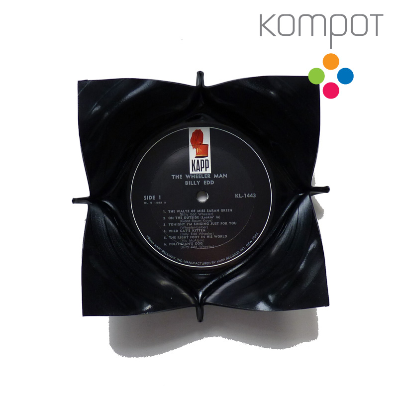 Malá vinylová miska :: černý střed