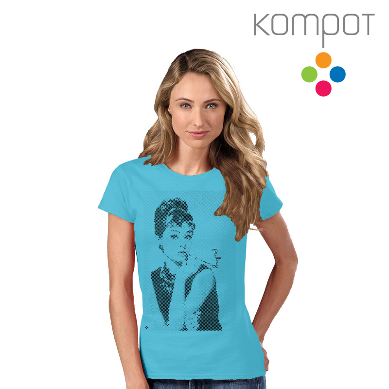 Dámské tričko :: AUDREY, modré - DOPRODEJ