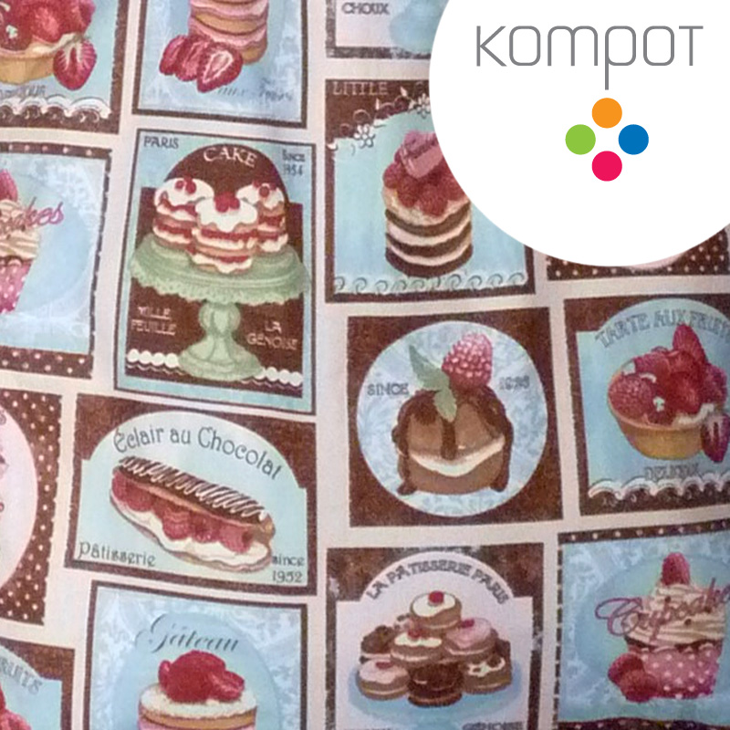 Taška S29 :: V modré cukrárně - zapínání na ZIP - VÝPRODEJ