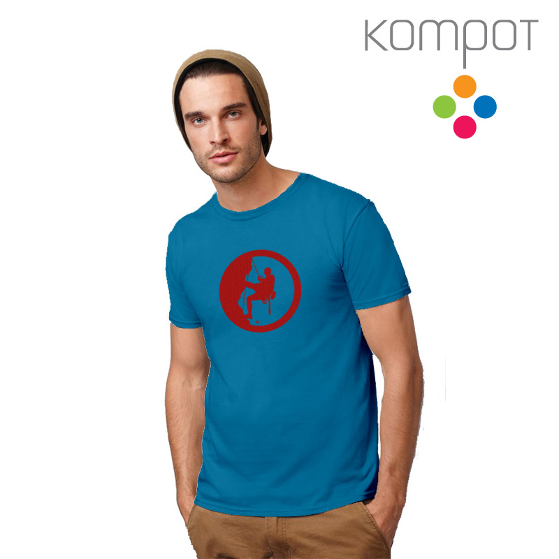 Pánské tričko :: HOROLEZEC, modré