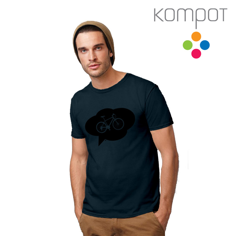 Pánské tričko :: KOLO, modrošedé