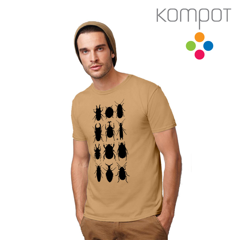 Pánské tričko :: BROUCI, béžové