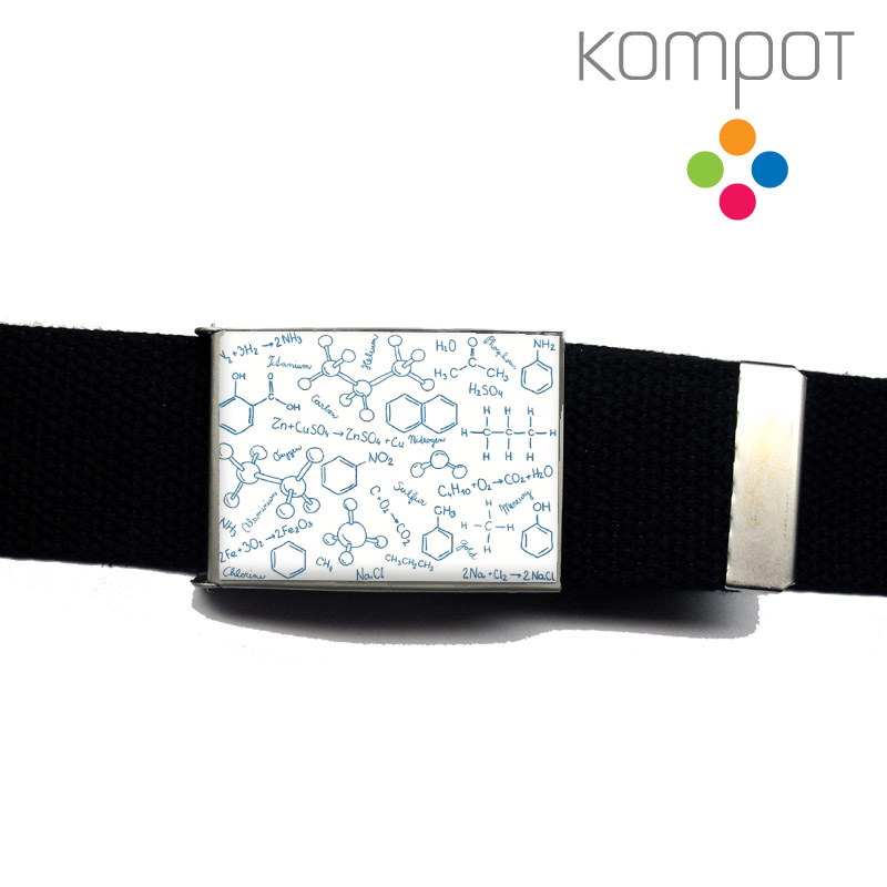 Pásek 027 :: CHEMIE, modrobílá