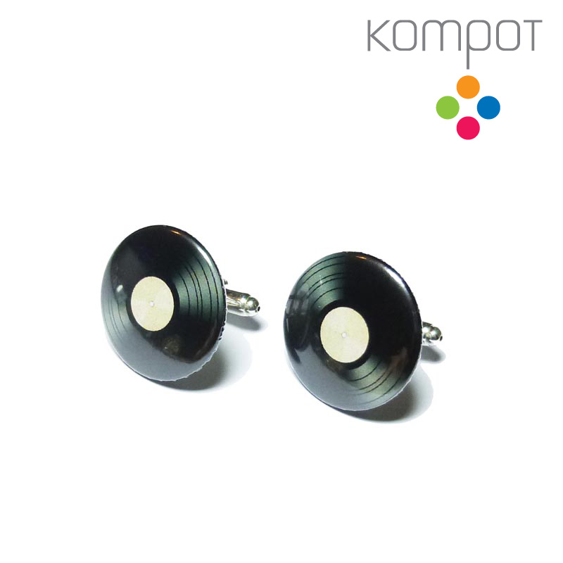 Manžetové knoflíčky :: VINYLY, bílé