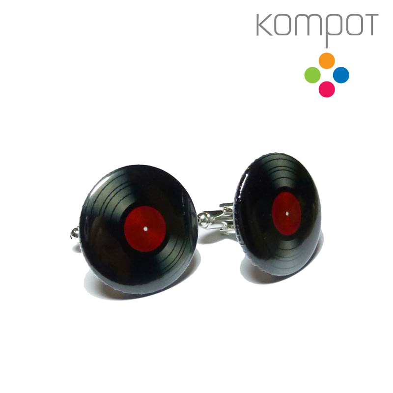 Manžetové knoflíčky :: VINYLY, červené