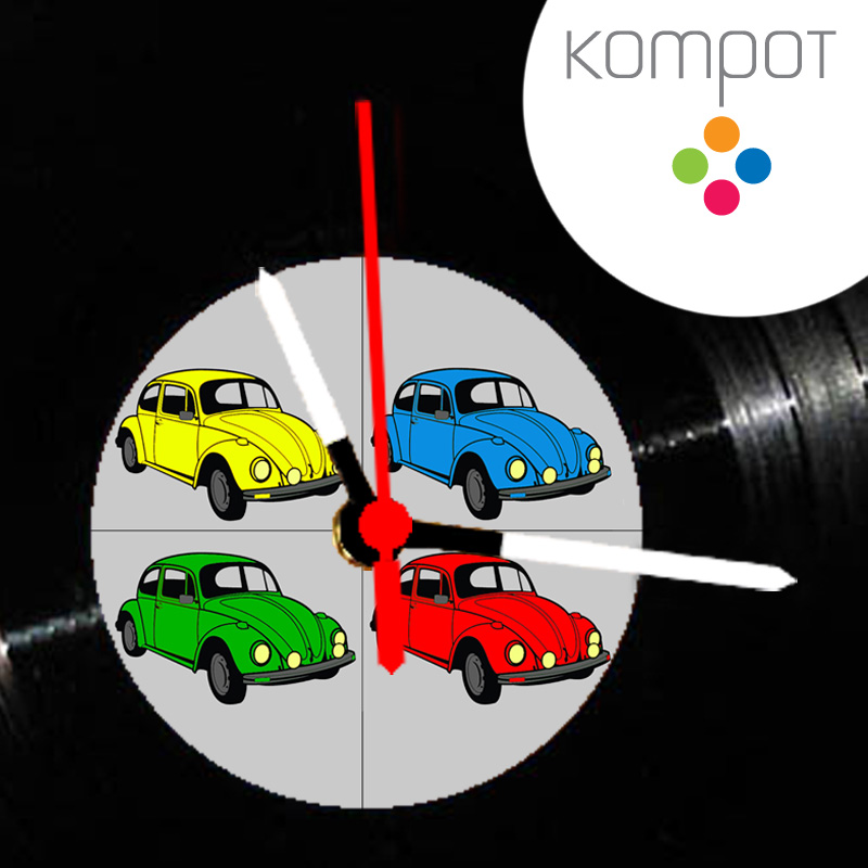 Vinylové hodiny BROUK :: pop-art