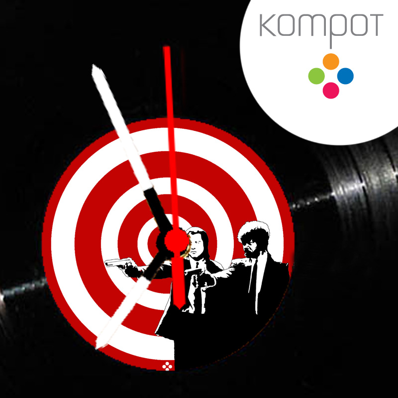 Vinylové hodiny PULP FICTION :: červené