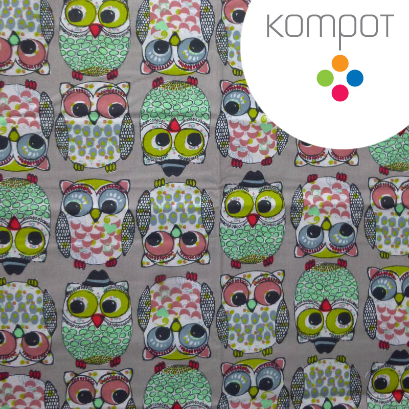 Taška 231 :: Sovy šedé - zapínání na ZIP