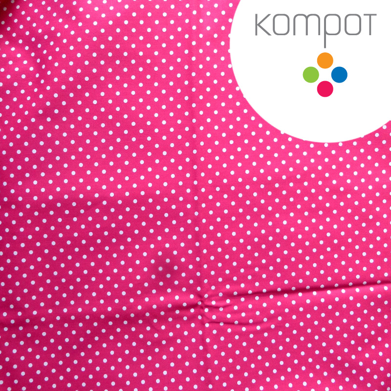 Taška 144 :: Puntíčkatá, růžová - zapínání na ZIP