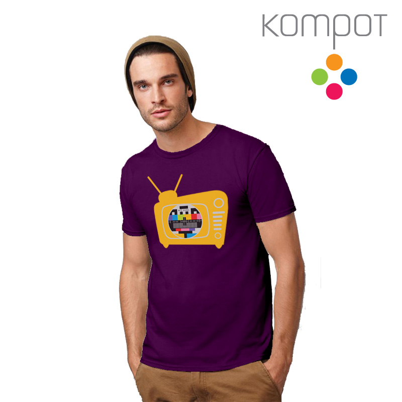 Pánské tričko :: MONOSKOP, fialové