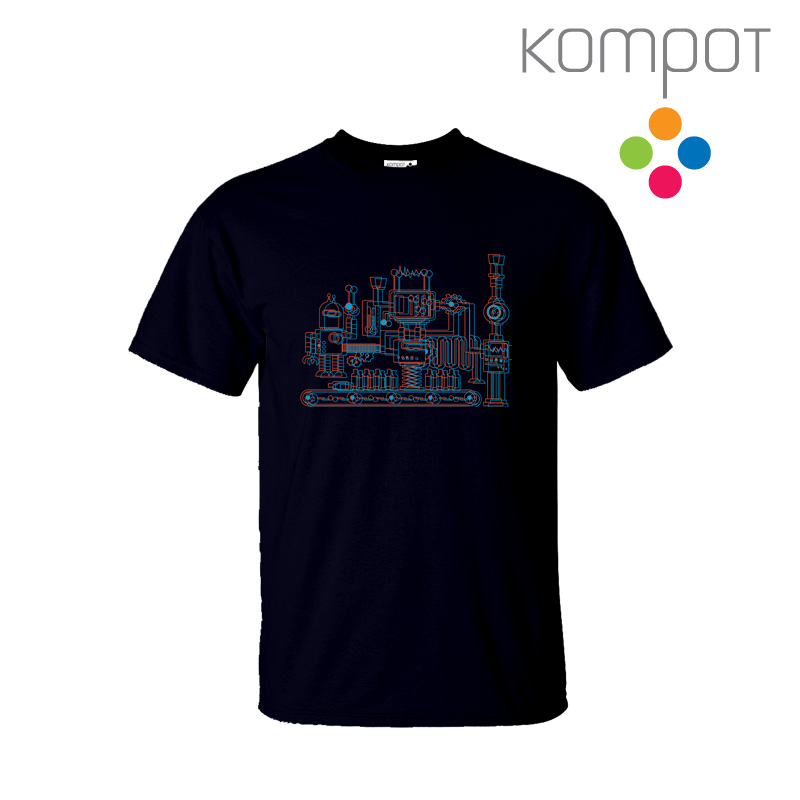 Pánské tričko :: ANAGLYF, modré